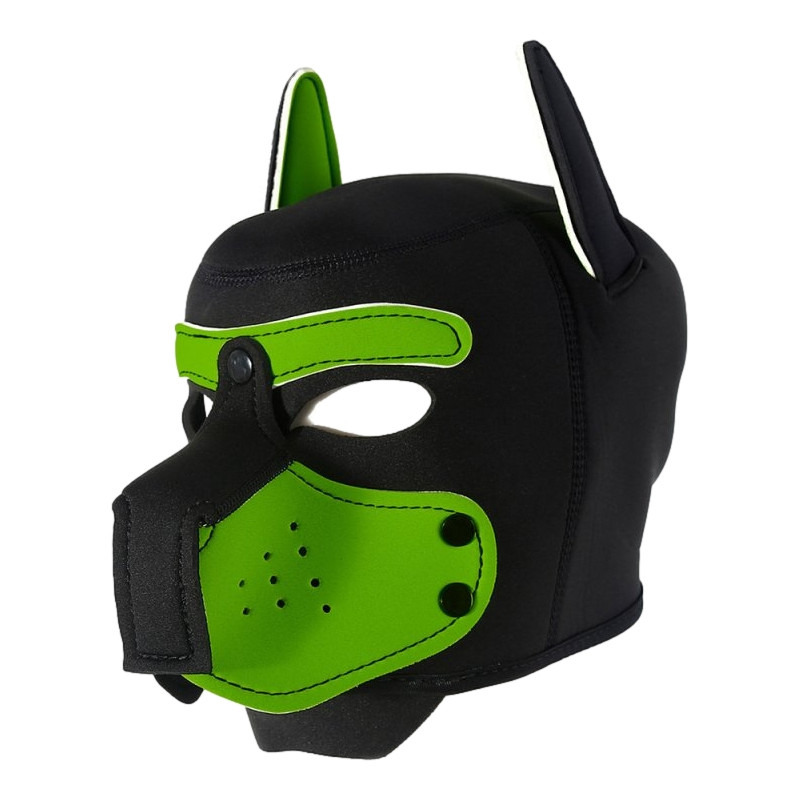 Kinky Puppy Cagoule Enjoy Puppy Noir-Vert